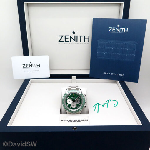 Alternative view of Zenith Chronomaster Sport "Aaron Rodgers" Boutique Limited Edition