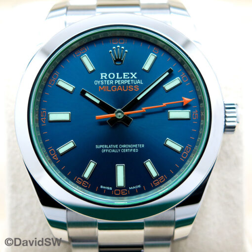 Rolex 116400GV Milgauss with Blue Dial - Image 3