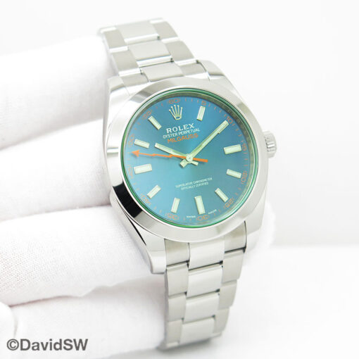 Rolex 116400GV Milgauss with Blue Dial
