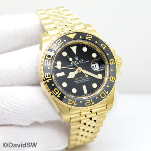Rolex 126718GRNR GMT Master II 18K Yellow Gold on Jubilee (New Model)