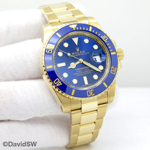 Rolex 116618LB Submariner 18K Yellow Gold