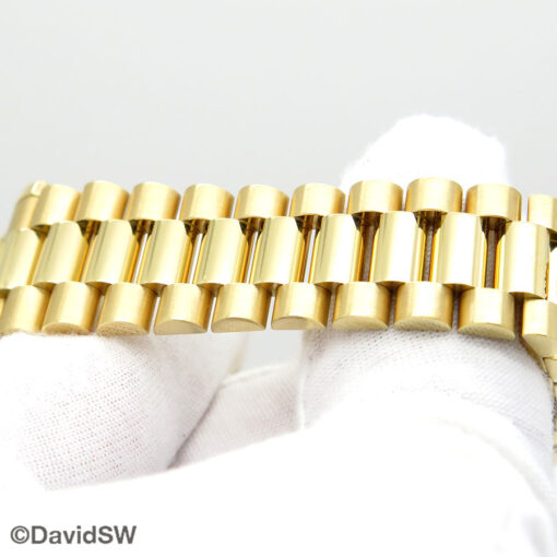 Rolex 118238 Day Date 18K Yellow Gold with Champagne Stick Dial on President - Image 8
