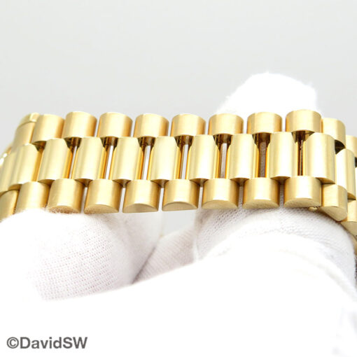 Rolex 118238 Day Date 18K Yellow Gold with Champagne Stick Dial on President - Image 6