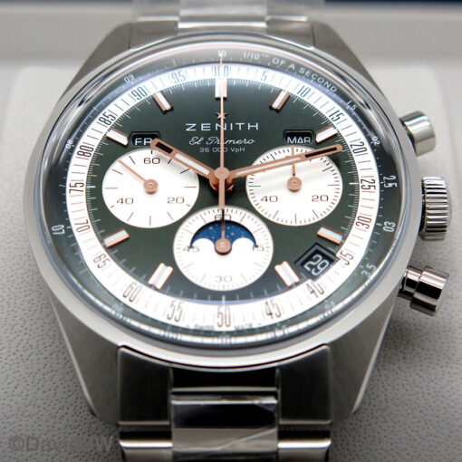 Zenith Chronomaster Original Triple Calendar 38mm Boutique Edition Green - Image 3