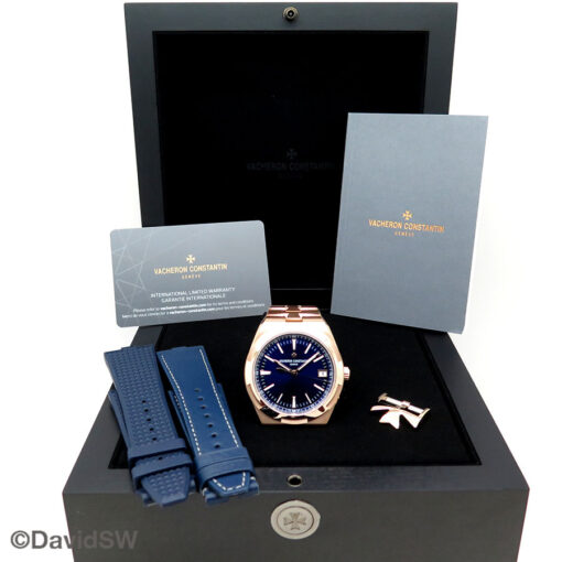 Vacheron Constantin 4520V Overseas 18K Rose Gold with Blue Dial Automatic (New Model) - Image 2
