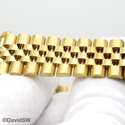 Rolex 116238 Datejust 18K Yellow Gold with Champagne Stick Dial on Jubilee - Image 8