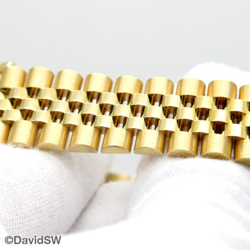 Rolex 116238 Datejust 18K Yellow Gold with Champagne Stick Dial on Jubilee - Image 6
