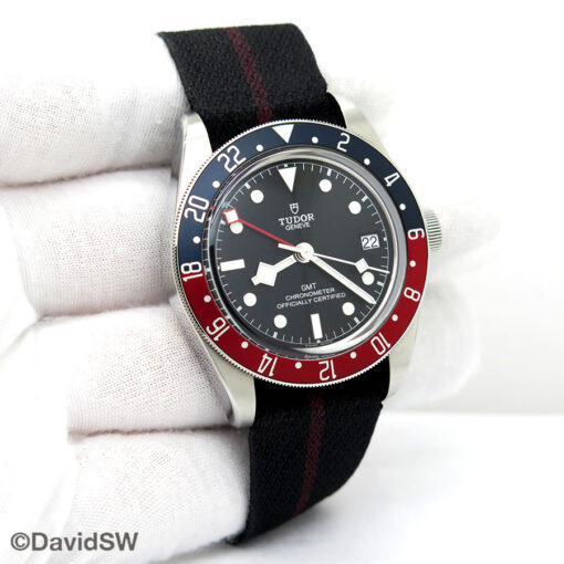 Tudor 79830RB Black Bay GMT with Red/Blue Bezel on NATO