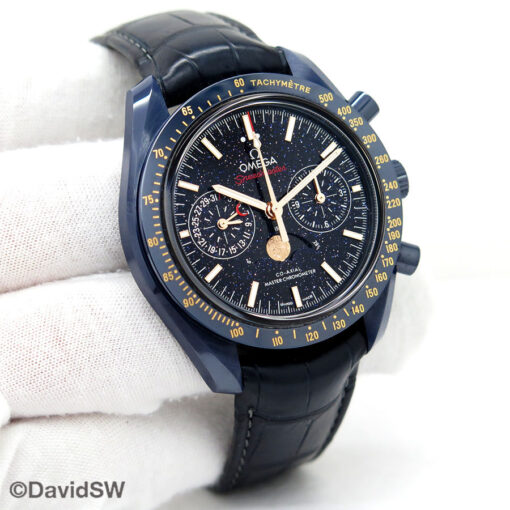 Omega Speedmaster Moonphase "Blue Side of the Moon" with Aventurine Dial