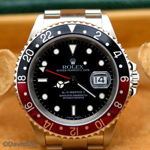 Rolex 16710 GMT Master II with Red & Black Bezel - Image 3
