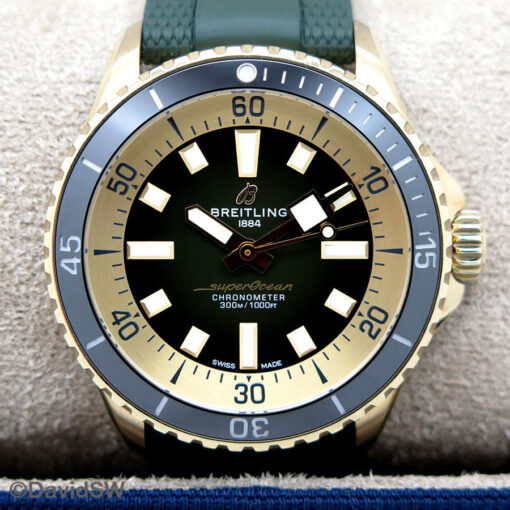 Breitling N17375 Superocean Automatic 42mm Bronze with Green Dial