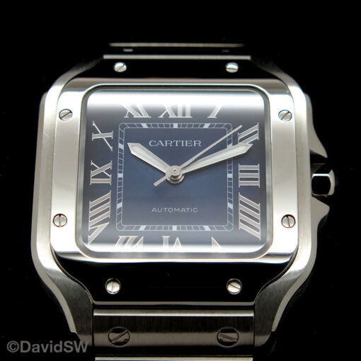 Cartier WSSA0063 Santos de Cartier Medium with Blue Dial - Image 3