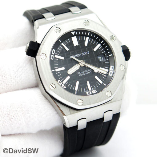 Audemars Piguet 15710ST Royal Oak Diver with Black Dial