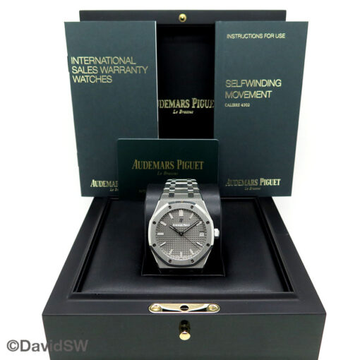 Alternative view of Audemars Piguet 15500ST Royal Oak with Ruthenium Dial