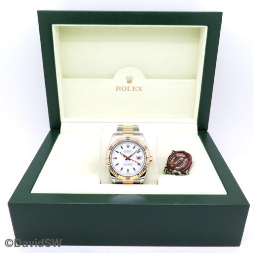 Rolex 116263 Datejust 18K/SS Turn-O-Graph with White Dial on Oyster - Image 2