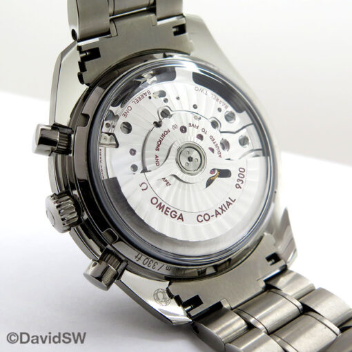 Omega Speedmaster Two Counters Titanium Chronograph with Blue Dial - Image 4
