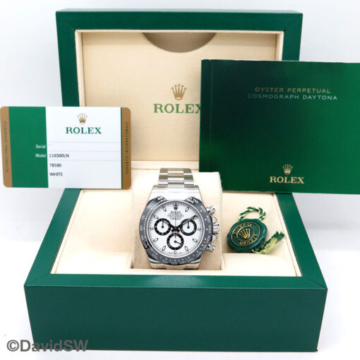 Rolex 116500LN Cosmograph Daytona with White Dial - Image 2