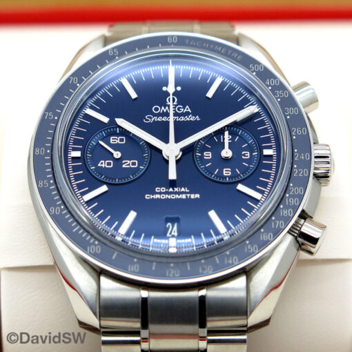 Omega Speedmaster Two Counters Titanium Chronograph with Blue Dial - Image 3