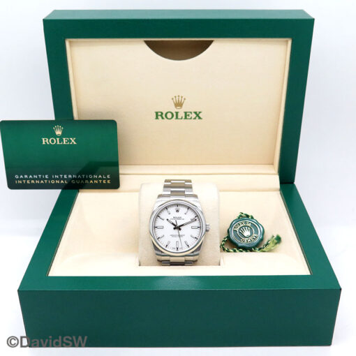Rolex 114200 Oyster Perpetual with White Dial - Image 2