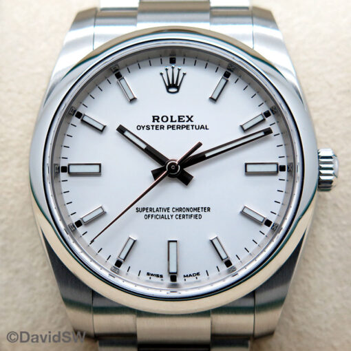 Rolex 114200 Oyster Perpetual with White Dial - Image 3
