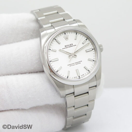 Rolex 114200 Oyster Perpetual with White Dial