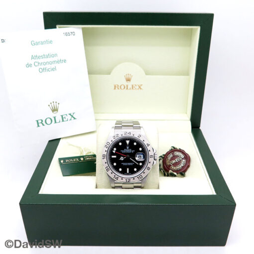 Rolex 16570 Explorer II with Black Dial - Image 2