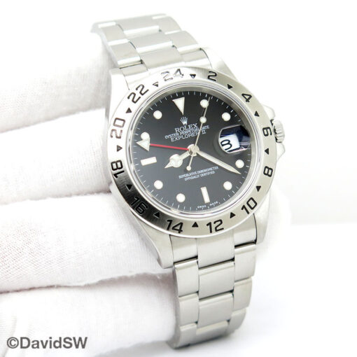 Rolex 16570 Explorer II with Black Dial