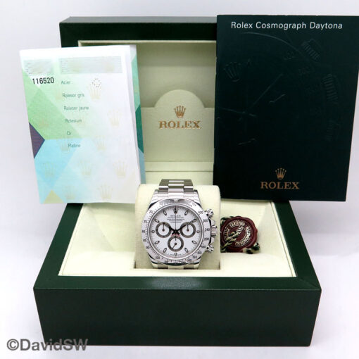 Rolex 116520 Cosmograph Daytona with White Dial - Image 2