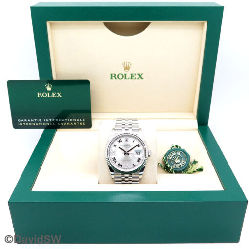 Rolex 126234 Datejust with Silver Roman Diamond VI,IX Dial on Jubilee - Image 2