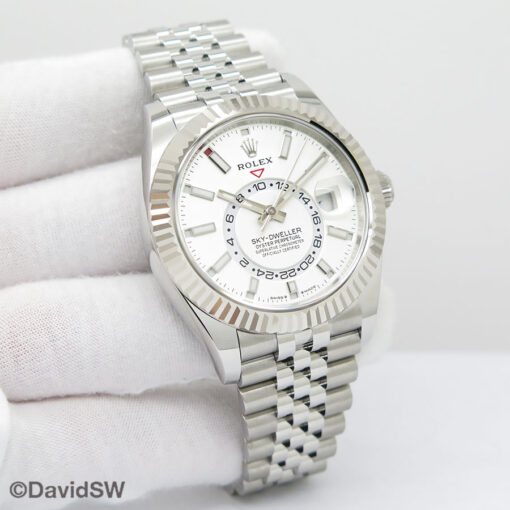 Rolex 336934 Skydweller with White Dial on Jubilee