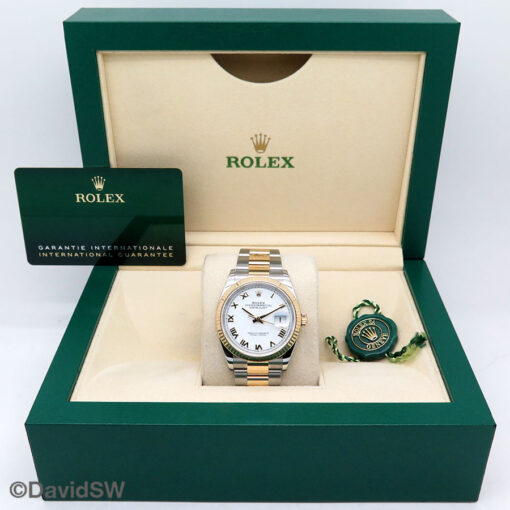 Rolex 126233 Datejust 18K/SS with White Roman Dial on Oyster - Image 2