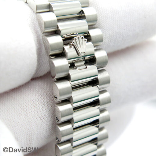 Rolex 228206 Day Date 40 Platinum with Ice Blue Baguette Diamond Dial - Image 7