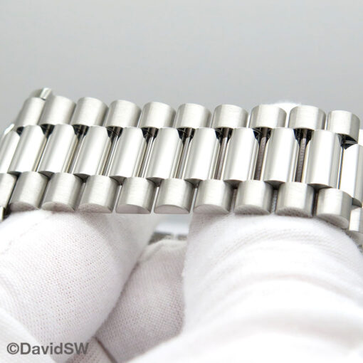 Rolex 228206 Day Date 40 Platinum with Ice Blue Baguette Diamond Dial - Image 6