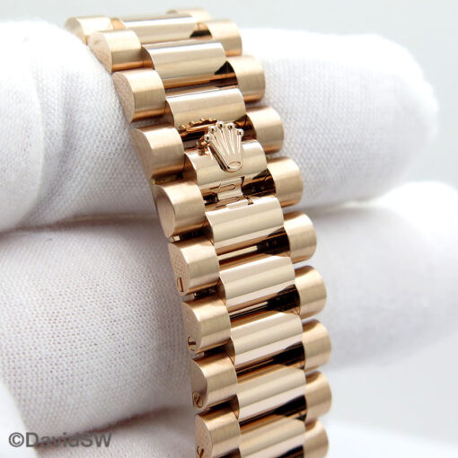 Rolex 128235 Day Date 18K Rose Gold with White Roman Dial - Image 7