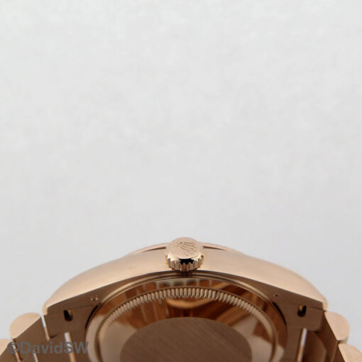 Rolex 128235 Day Date 18K Rose Gold with White Roman Dial - Image 4