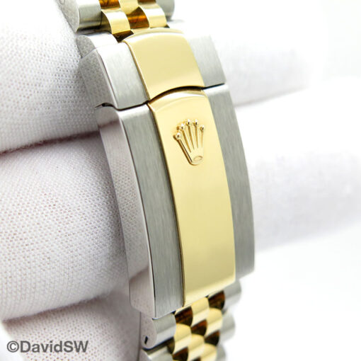 Rolex 126283RBR Datejust 18K/SS with Champagne Diamond Dial and Diamond Bezel on Jubilee - Image 7