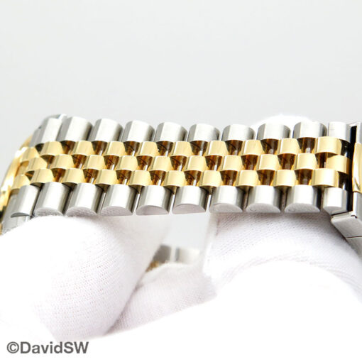 Rolex 126283RBR Datejust 18K/SS with Champagne Diamond Dial and Diamond Bezel on Jubilee - Image 8
