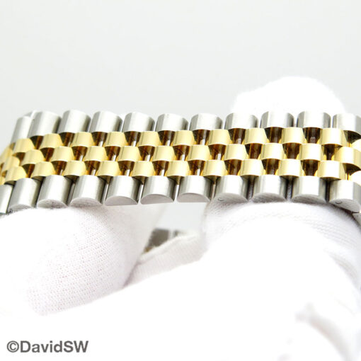 Rolex 126283RBR Datejust 18K/SS with Champagne Diamond Dial and Diamond Bezel on Jubilee - Image 6