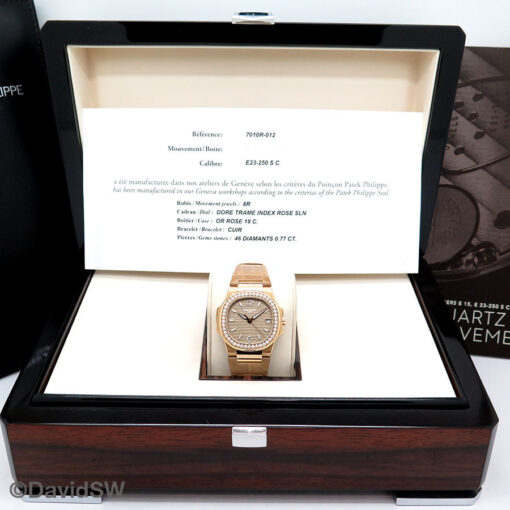 Patek Philippe 7010R Nautilus Ladies 18K Rose Gold - Image 2