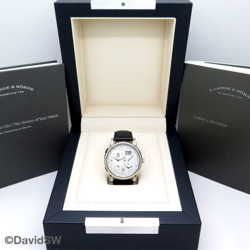 A. Lange & Sohne 116.039 Lange 1 Time Zone 18K White Gold with Silver Dial - Image 2