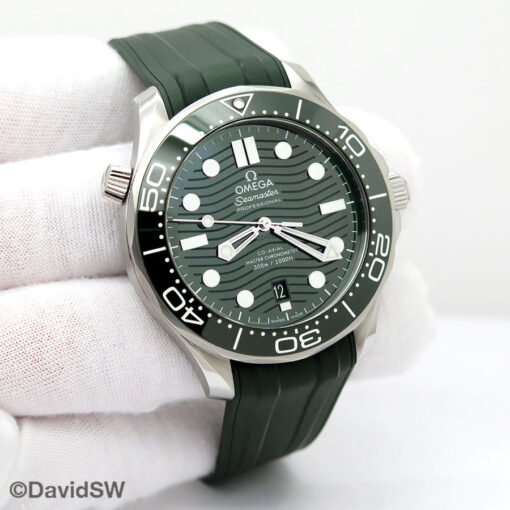Omega Seamaster Diver 300m with Green Dial on Strap