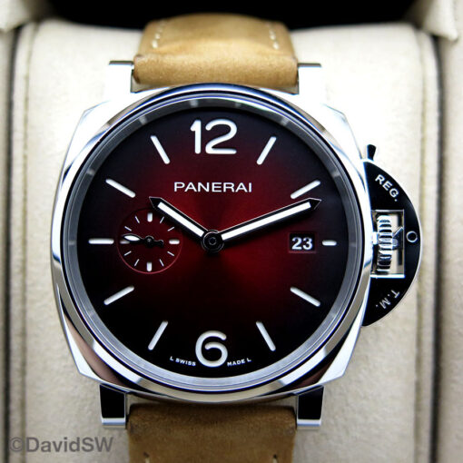 Panerai PAM 1424 Luminor Due with Burgundy Dial - Image 4