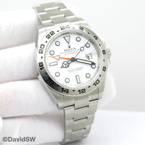 Rolex 216570 Explorer II with White Dial