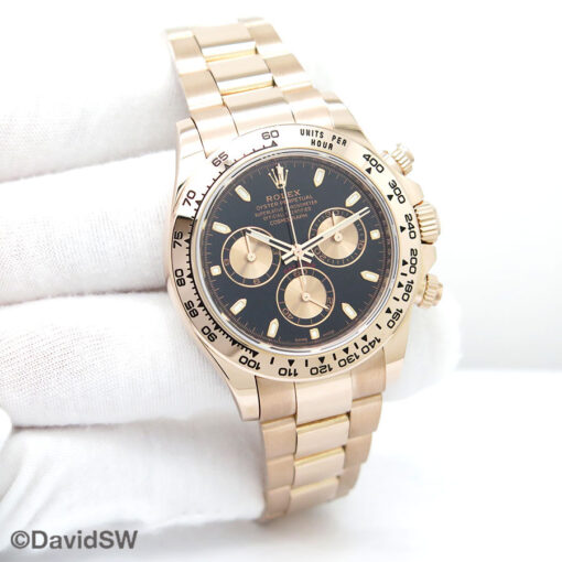 Rolex 116505 Cosmograph Daytona 18K Rose Gold with Black Dial