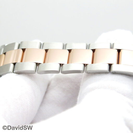 Rolex 178341 Datejust 18K/SS with Chocolate Roman Diamond "VI" Dial with Diamond Bezel on Oyster - Image 5