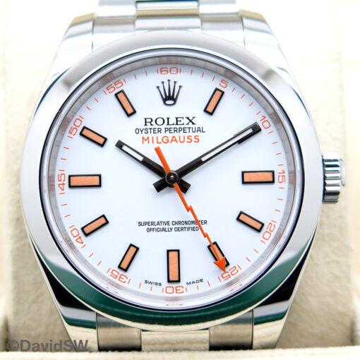 Rolex 116400 Milgauss with White Dial - Image 3