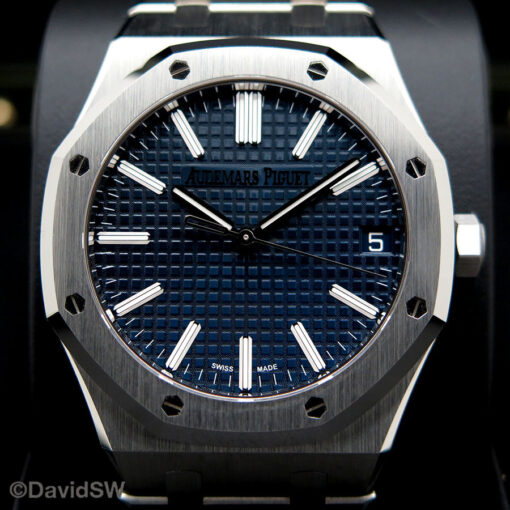 Audemars Piguet 15510ST Royal Oak with Blue Dial - Image 3