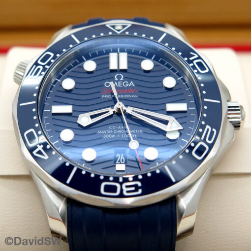 Omega Seamaster Diver 300m with Blue Dial on Strap - Image 3