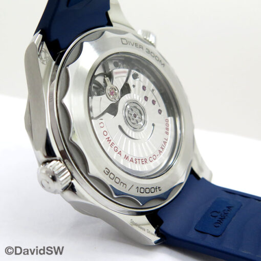 Omega Seamaster Diver 300m with Blue Dial on Strap - Image 4