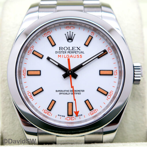 Rolex 116400 Milgauss with White Dial - Image 3